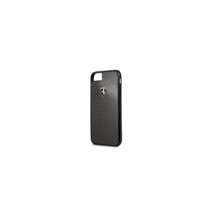 Coque pour Iphone 7-8-SE 2020 Ferrari Heritage carbone noir