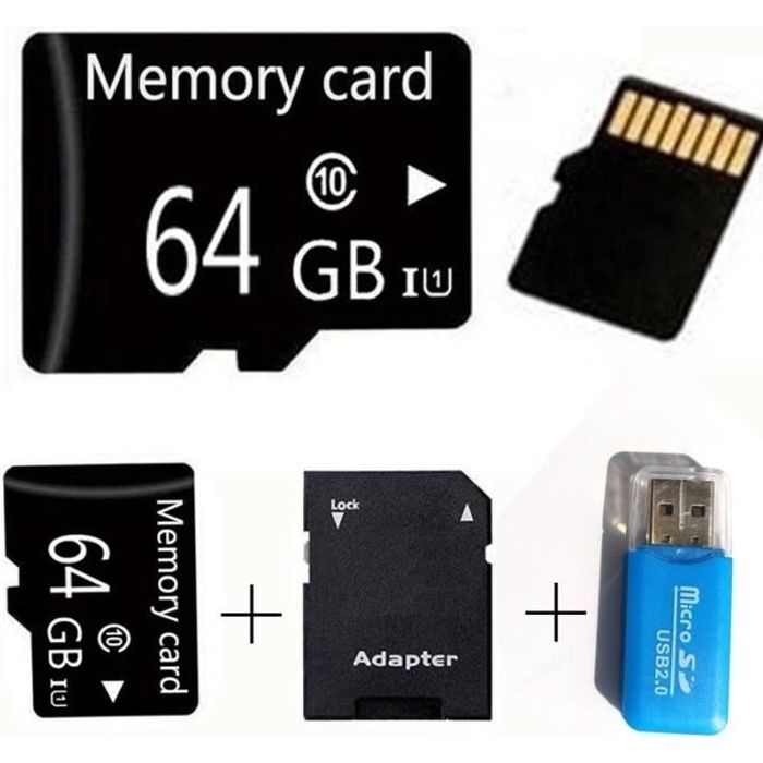 64 Go Carte mémoire Cartao De Memoria pour téléphone / tablette / PC