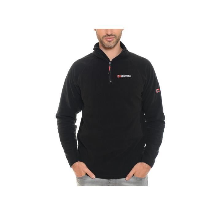 Micro Polaire Homme Geographical Norway Tug Half Zip Noir