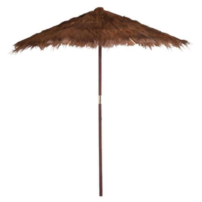 Parasol En Bois -cocotier- 250cm Marron - Paris Prix