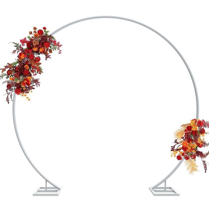 Arche ronde mariage 2,2M x 2M Fond de Réception Décor - Blanc