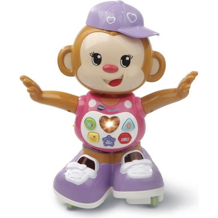 VTECH BABY - Titi Ouistiti Rose - Petit Singe Interactif