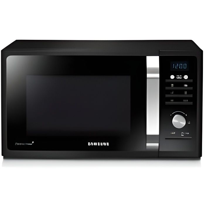 Four Micro ondes Samsung MG23F302TAK 800 W, Grill 1100 W, 23L avec des chocs sur les cotés