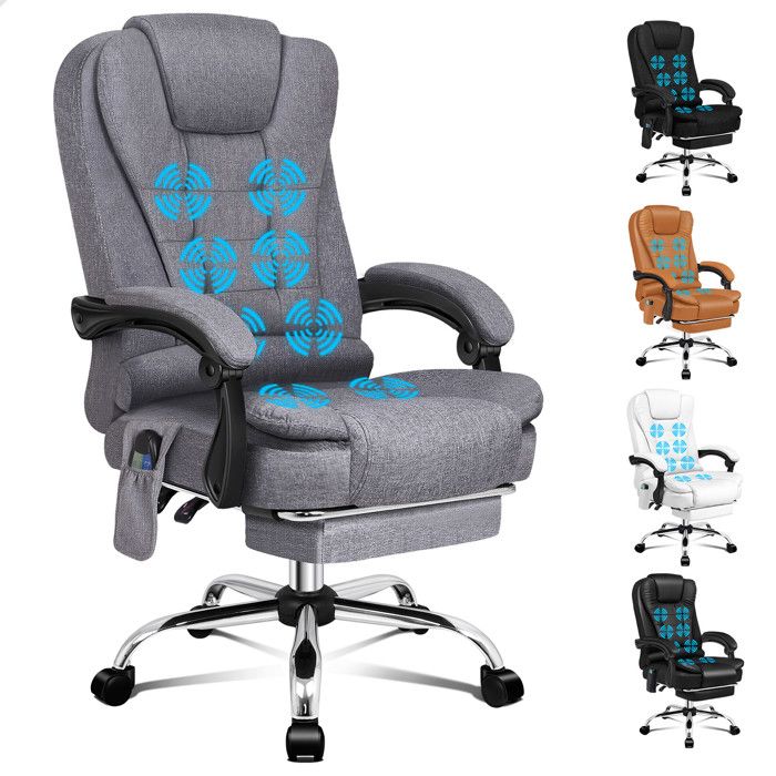 ALFORDSON Bureaustoel Gamingstoel, Massage Gamerstoel Ergonomische