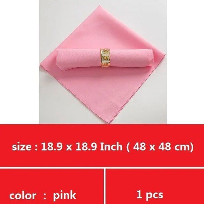 Lot De 4 Serviettes De Table Vintage En Polyester Ultra Doux Et