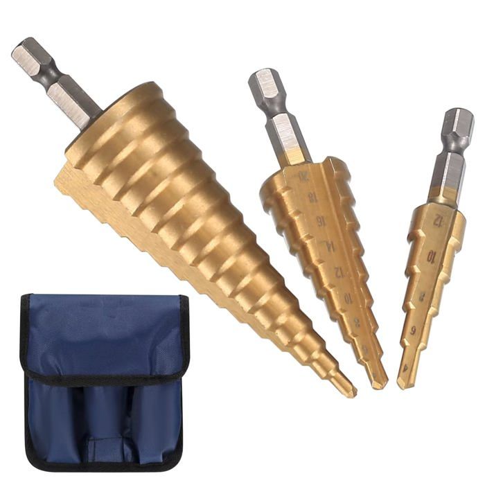 Foret étagé HSS 9.5mm Avec Butée De Profondeur – Pour Bois, Métal, Béton, Brique - 11