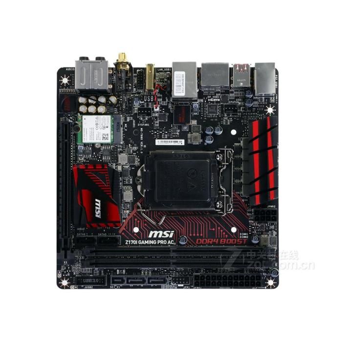 Carte mère MSI Z170I GAMING PRO AC Intel Z170 LGA 1151 2xDDR4 SDRAM 32 Go Mini ITX - Msi