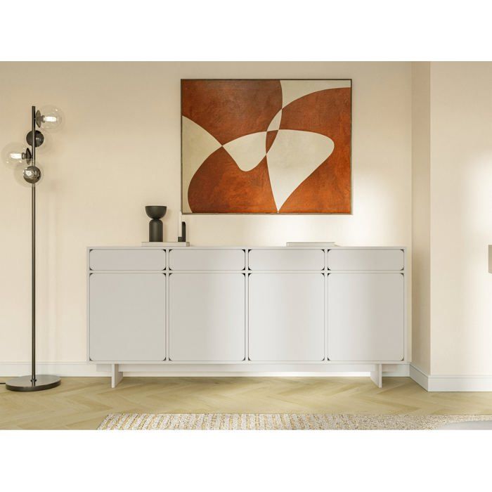 Buffet 4 portes - WUWU - 200 cm - grège