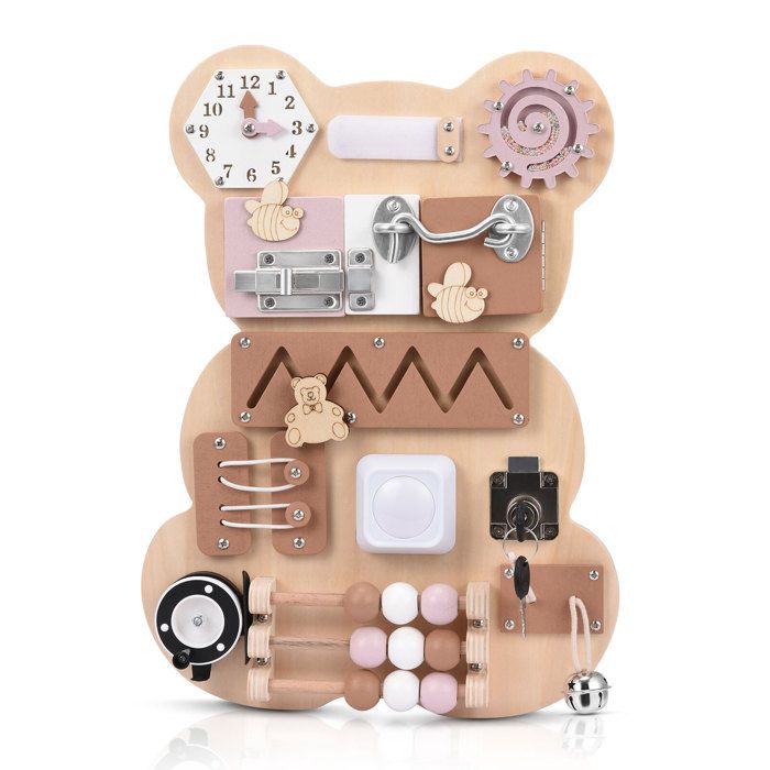 TTLIFE 12 en 1 Busy Board Montessori Jouet pour tout-petits