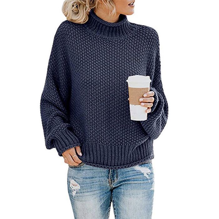 Pull à encolure en V - Violet foncé - FEMME | H&M FR