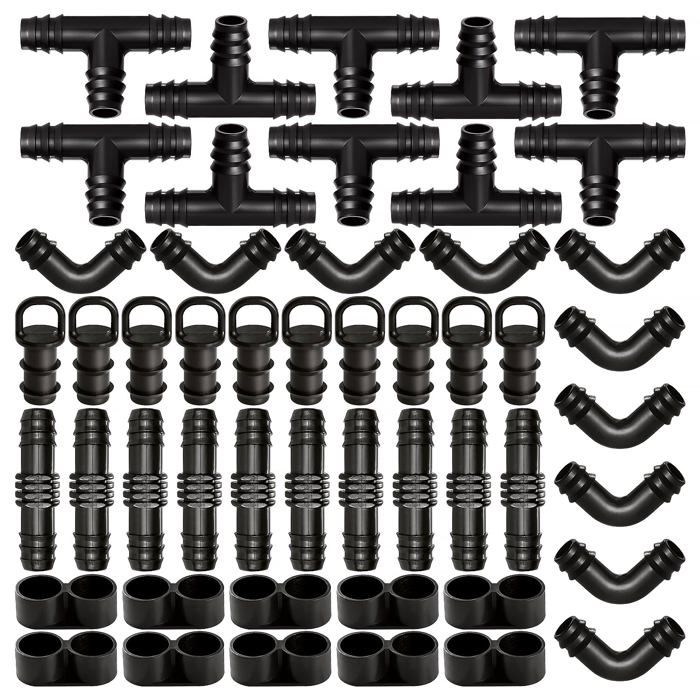 Kit De Raccords D'irrigation Pour Tubes - 34 Pices - Connecteurs En Plastique - Connecteur De Tuyau D'arrosage De 16 Mm (1,6 Cm) - Jardin
