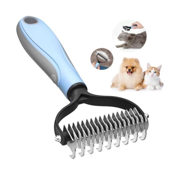 Brosse pour Chien Professionnel - Brosse Chien Poil Long Brosses de Toilettage Anti Sous Poils pour AnimauxEnlve le BROSSE