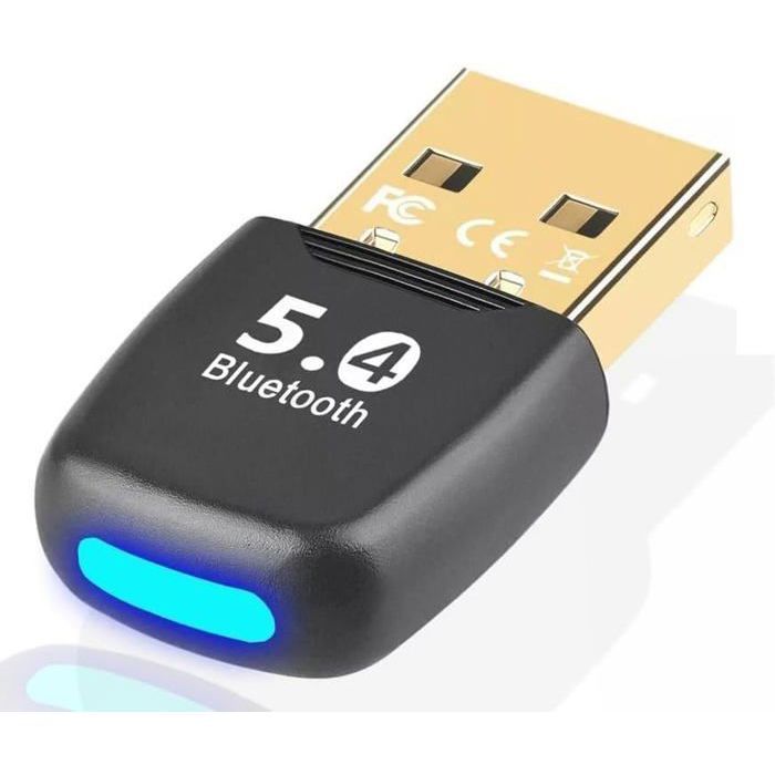 Dongle Bluetooth 5.4 Pour PC - Plug & Play Windows 11/10, Connexion Jusqu’à 7 Appareils