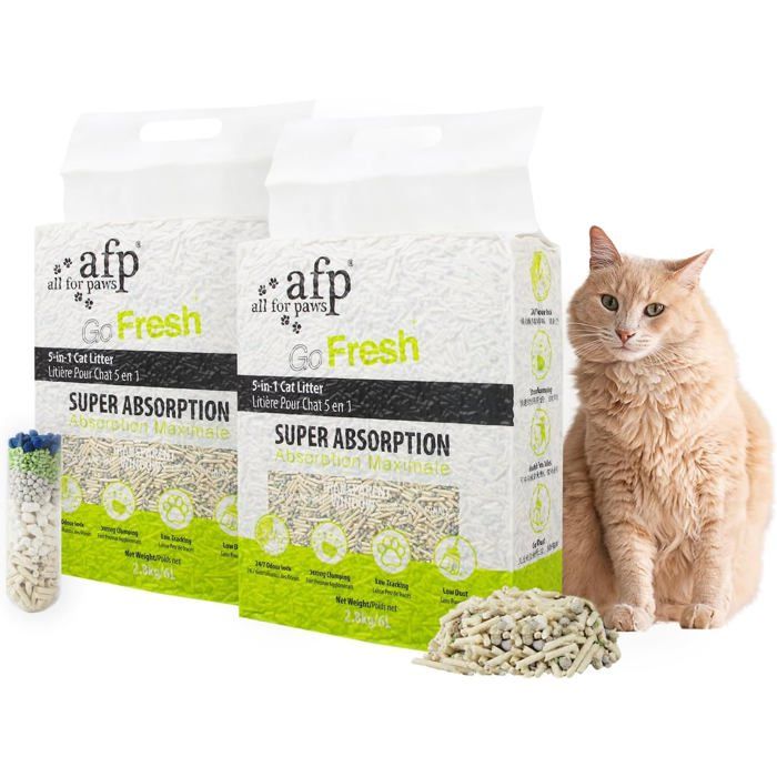 Comparer les prix de Litière pour chat au tofu - SWAPY - 5 en 1 tofu 12 L agglomérante rapide faible poussière contrôle des odeurs non parfumée