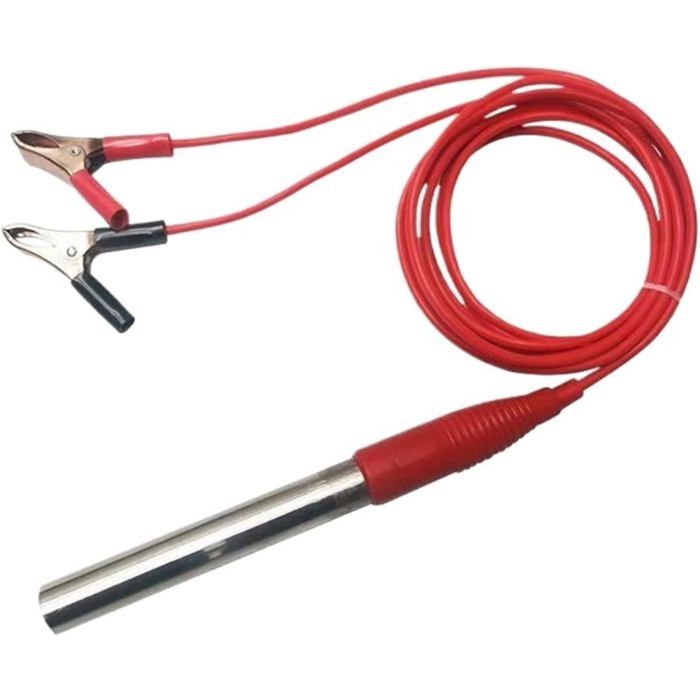 Chauffe-eau 12 V CC Avec Pince CrocodileCartouche Chauffante 300 WThermoplongeur Portable En Acier Inoxydable(12V 300W)