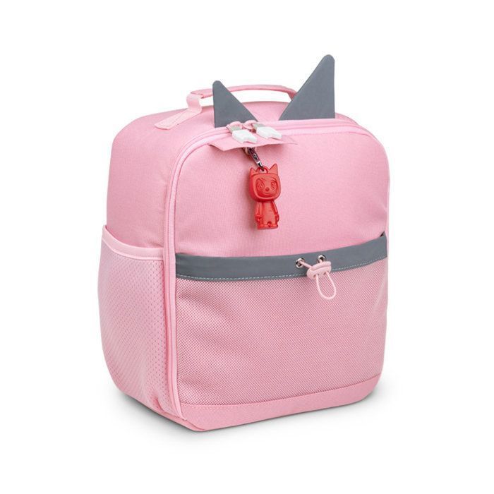 Sac à dos - TONIES® - Rose Fleur - Compartiments intérieurs - Lanière pour Toniebox - Pochette gourde