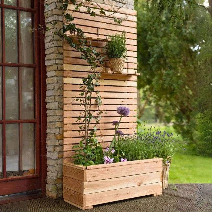 Jardiniere Avec Panneau Occultant