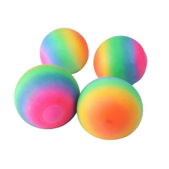 1pc-6cm Balle XXL Antistress décor Arc-en-Ciel
