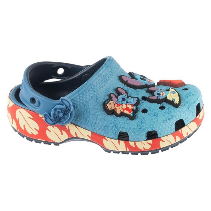 Tongs pour filles - Bleu - Crocs Classic Stitch Clog T Tongs pour filles - Bleu - Crocs Classic Stitch Clog T