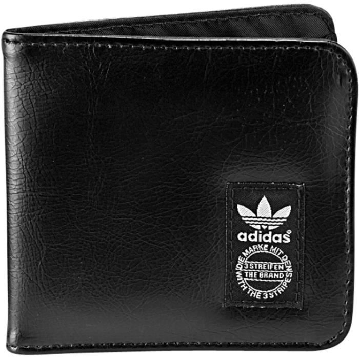 portefeuille adidas originals ac wallet pu noir cdiscount bagagerie maroquinerie