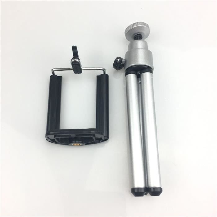 Trépied Flexible FAEFTY Pour Smartphone/GoPro | Portable, 360°, Support Inclus, Noir