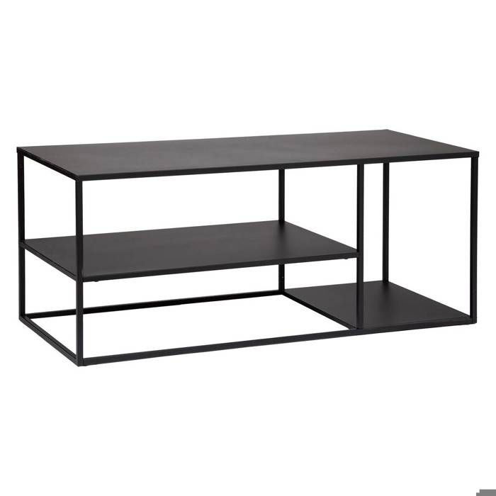 Meuble TV Gota métal noir 50x120cm - Atmosphera Créateur dintérieur Meuble TV Gota métal noir 50x120cm - Atmosphera Créateur dintérieur