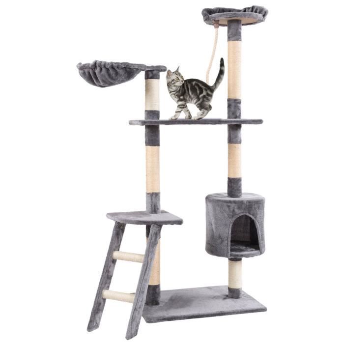 Giantex Arbre A Chat Geant Griffoir Pour Chat Griffoir En Sisal Hamac Niche Nacelle Echelle Tout En Un Hauteur 150cm Cdiscount Animalerie Giantex Arbre A Chat Geant Griffoir Pour Chat Griffoir En Sisal Hamac Niche Nacelle Echelle Tout En Un Hauteur 150cm Cdiscount Animalerie