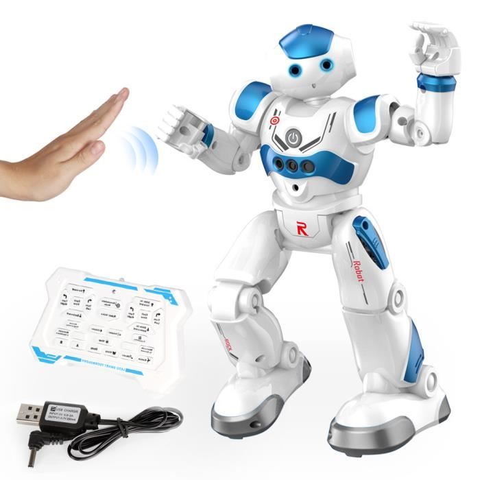 Nouveau robot intelligent Rc Commande à Distance Smart Action Musique Enfants Jouet Cadeau Bleu UK