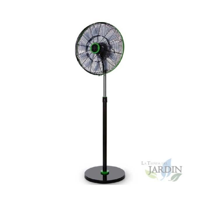 Ventilateur sur pied - Orbegozo - F0248 - 18 pales - Noir et vert - Moteur DC silencieux - Orbegozo