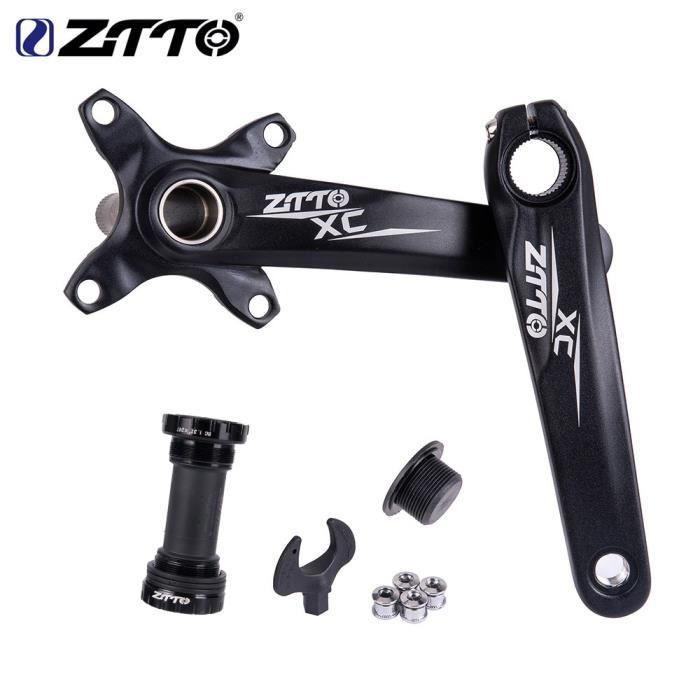 Pédalier VTT BOLANY - Axe Carré 104BCD 170mm - Plateau 32/34/36T - Compatible Shimano/SRAM