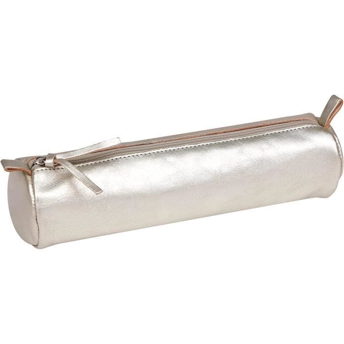 Clairefontaine - Une trousse slim cuirisé 4x2,5x19,5 cm en véritable Clairefontaine - Une trousse slim cuirisé 4x2,5x19,5 cm en véritable