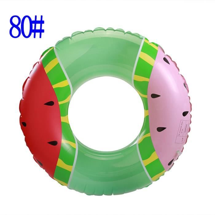 80 - Bouée de natation en forme de pastèque pour adultes, anneau de  natation gonflable, anneau en caoutchouc