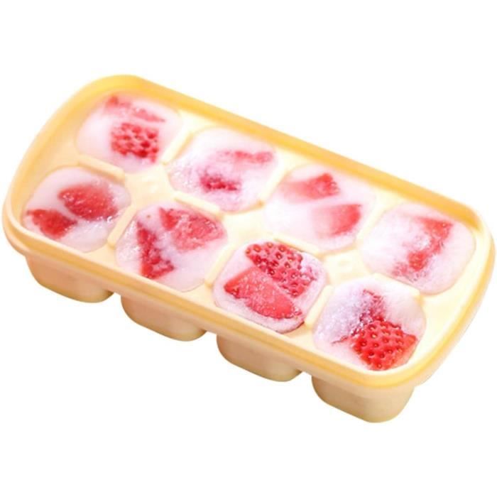 Plateaux De Congélation En Silicone Avec Couvercles, Lot De 4