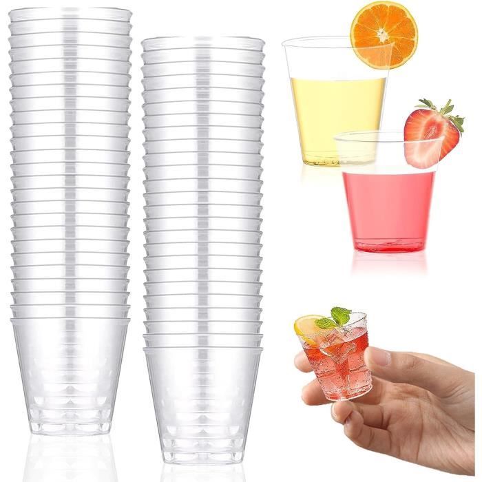 Lot de 6 Verres en Plastique Réutilisable "Square" 50cl Bleu Menthe