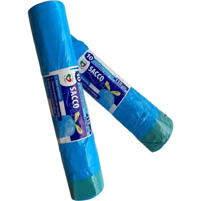 Poubelle BRB MGB 120 Litres, Avec Anneau De Serrage Pour Sacs - Rouge, Polyéthylène Résistant, Roues Pleines