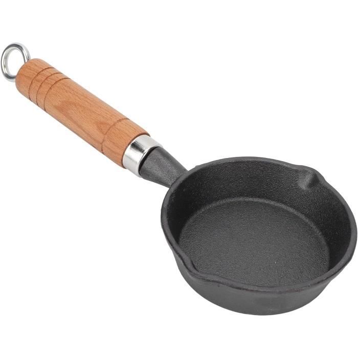 Poêle à Omelette Japonaise Tamagoyaki En Fonte - Manche En Bois Anti-Brûlure
