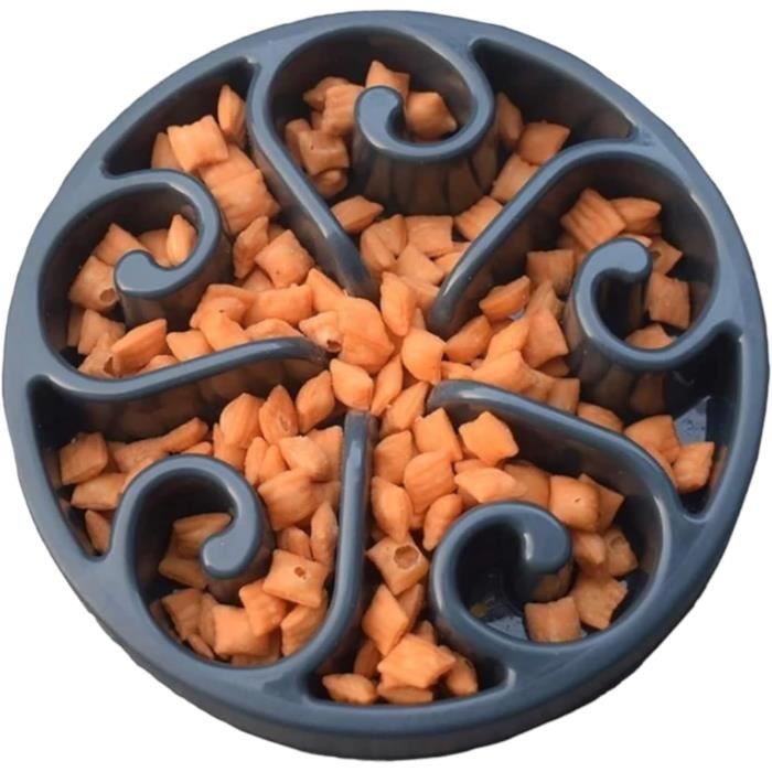 RMY Gamelle Anti Glouton Chien Gamelle d'alimentation Lente avec Base Antidérapante Favorise une Alimentation Saine et une Digestion