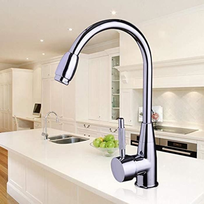 robinet de cuisine robinet mitigeur evier de cuisine mitigeur robinet evier cascade cuisine bain sie cdiscount bricolage