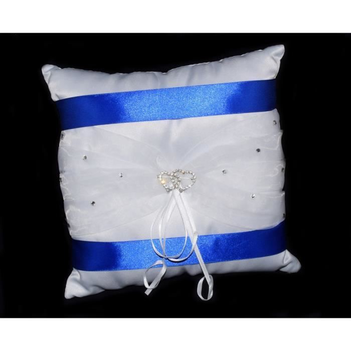 Coussin Alliances Bleu Saphir Broche Strass Accessoire Pour Mariage Achat Vente Porte Alliance Coussin Alliances Bleu Saph