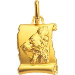 Pendentif Feuille En Métal Doré DAXON – Plaqué Or – Occasion