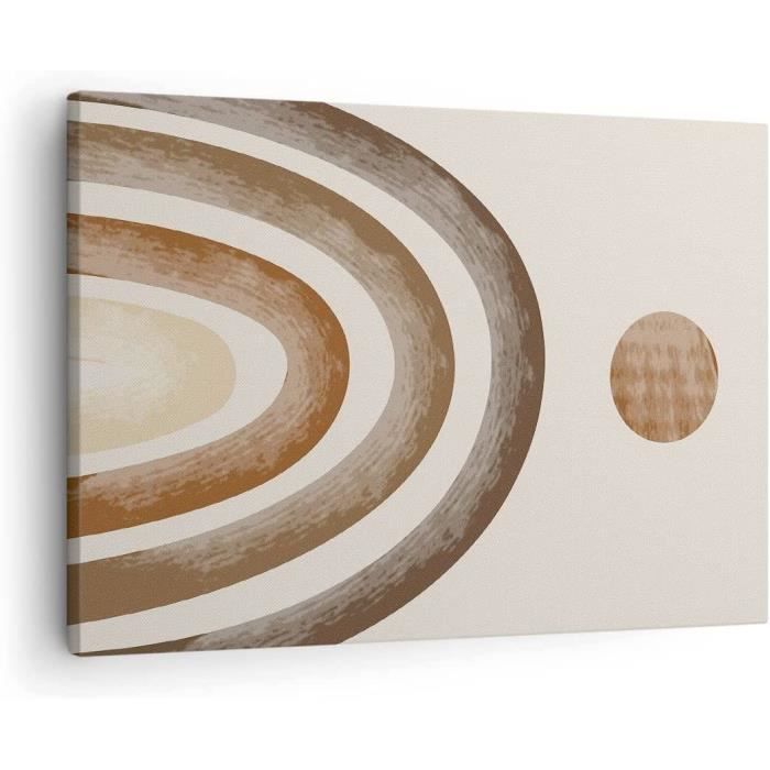 Feeby Image Panneau Déco Boho Scandi Loup 50x40 cm 1 pièce Tableaux Tableau Mural Photo Décoration Murale Artistique Photographie Design Chambre Salon Cuisine Double Exposition Hiver Forêt Blanc Gris