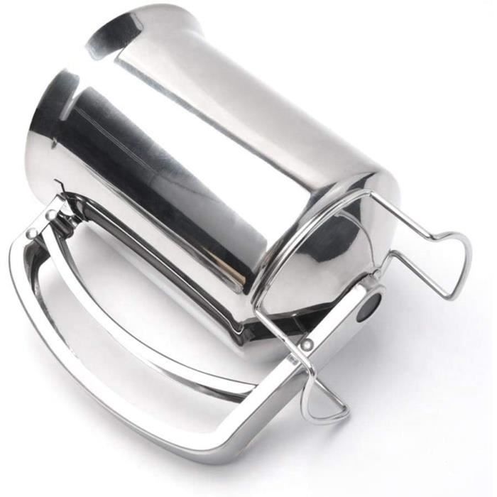 Distributeur Et Entonnoir De Pate A Gateaux En Inox Piston Boulangerie Utilisation Outil De Decoration De Gateau Cdiscount Maison