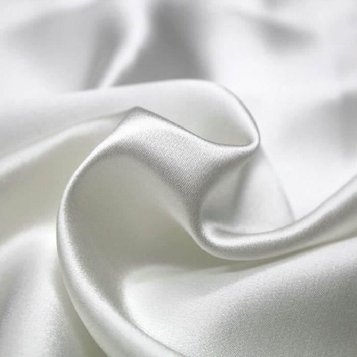 1 Metre Bricolage Fournitures De Couture 100 Soie Crepe Satin Haute Qualite Vetements Tissu Blanc Echarpe Tissu Accesso W1378 Achat Vente Tissu 1 Metre Bricolage Fournitures Cdiscount