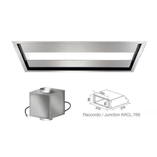 Falmec Hotte Au Plafond Nuvola 90 Cm Inox Brosse Avec Moteur Sous Combles Achat Vente Hotte Cdiscount