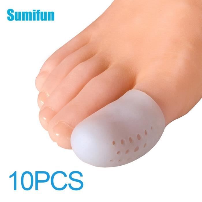 Protège-orteils en Silicone avec trous, 10 pièces, protection des
