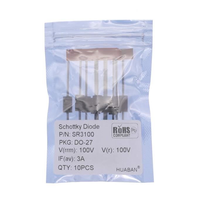 5 Con] Diode SR3100 DIP DO-27 3A 100V (SR 3100) [Diode Schottky - Foto 9