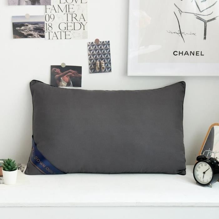 Générique Oreiller Coussin De Canapé Accoudoir Rectangulaire épais Accoudoir De Canapé Long Tête De Lit Lavable (20 X 20 X 50 Cm Gris