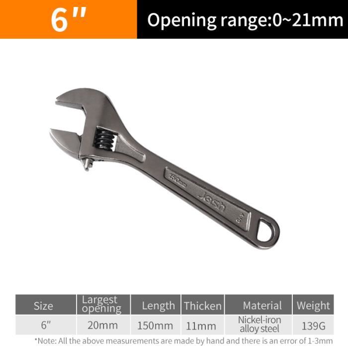 Clé à Chocs Réglable - SURENHAP - Outil De Réglage - Antidérapante - Pour Colliers 35-75mm