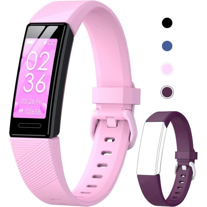 Montre Connectée Tipmant IP68 étanche – Cardio, Podomètre – Noir – Pour Femme, Homme, Enfant