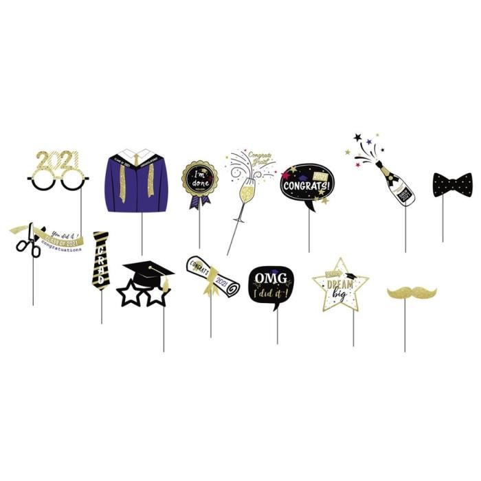 Bijoux Fete Graduation 21 Decorations De Fete Diplome Photo Stand Accessoires Gateau Topper Felicitations Type Photo Props Cdiscount Maison Bijoux Fete Graduation 21 Decorations De Fete Diplome Photo Stand Accessoires Gateau Topper Felicitations Type Photo Props Cdiscount Maison